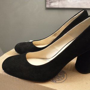 Isola suede round toe pumps